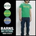 BARNS【バーンズ】丸胴天竺Tシャツ”OHIO STATE”