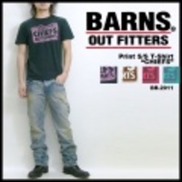 BARNS【バーンズ】丸胴天竺プリントTシャツ”CHIEFS”