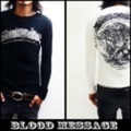 BLOOD MASSAGE【ブラッドメッセージ】2009長袖サーマルTシャツ「LOGO」【送料無料】