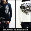 BLOOD MASSAGE【ブラッドメッセージ】2009長袖サーマルTシャツ「SKULL」【送料無料】