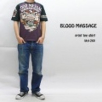 BLOOD MASSAGE【ブラッドメッセージ】ラグランスリーブ半袖Tシャツ「HOME WARD BOUND」