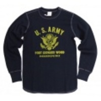 BUZZ RICKSON’S【バズリクソンズ】ミリタリーワッフル長袖Ｔシャツ「U.S.ARMY」【送料無料】【アースマーケット本店】【送料無料】