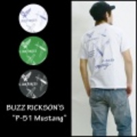 BUZZRICKSONS【バズリクソンズ】プリントTシャツ”P-51 Mustang”