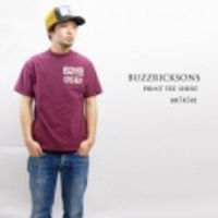 BUZZRICKSONS【バズリクソンズ】ミリタリープリント半袖Tシャツ「62ndFIGHTERSQDN」