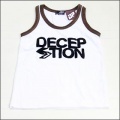 DECEPTION【ディセプション】レタードロゴ＆ワッペン付きタンクトップ【40%OFF】