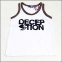 DECEPTION【ディセプション】レタードロゴ＆ワッペン付きタンクトップ【40%OFF】