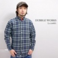 DUBBLE WORKS【ダブルワークス】マドラスチェックBDシャツ【送料無料】