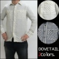 Dovetail【ダブテイル】コットンワークチェックシャツ【送料無料】