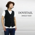 Dovetail【ダブテイル】ノースリーブスウェット（トレーナー）カーディガン【M】【L】