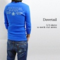 Dovetail【ダブテイル】七分袖Ｕネックプリントカットソー