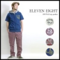 ELEVEN EIGHT【イレブンエイト】アラ杢裏起毛ハーフジップパーカー