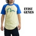 EVISU HERITAGE【エビスユーロ】ラグランＴシャツ「ロゴ」【送料無料】