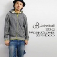 JOHNBULL【ジョンブル】ワークグローブ・ジップフードセーター（軍手ジップフードセーター）