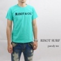 RISOT【リゾット】パロディプリントＴシャツ「RISOT CO」