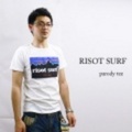 RISOT【リゾット】パロディプリントＴシャツ「RISOT SURF」