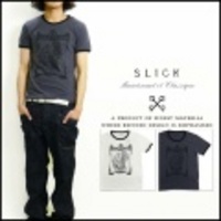 SLICK【スリック】トリム半袖Tシャツ「DOUBLE FANTASY」