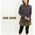 STAR UNION【スターユニオン】ドッビーストライプシャツ【レディース】【送料無料】