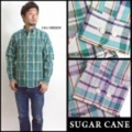 SUGAR CANE【シュガーケーン】シュガーケーンライト長袖マドラスチェックシャツ【送料無料】