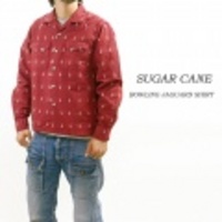 SUGAR CANE【シュガーケーン】ボーリングジャガード長袖シャツ【送料無料】