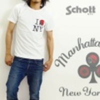 Schott【ショット】プリントＴシャツ「Manhattan」