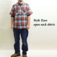 Style Eyes【スタイルアイズ】オープンチェックシャツ【送料無料】