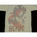 S★古着バンドTシャツ AC/DC 染込プリント グレー