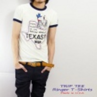 TRIP TEE【トリップティー】リンガーＴシャツ「TEXAS?」【送料無料】