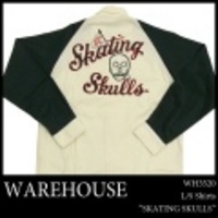 WAREHOUSE【ウェアハウス】オープンカラーシャツ「SKATING SKULLS」【送料無料】【アースマーケット本店】【送料無料】