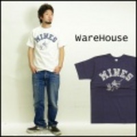 WAREHOUSE【ウェアハウス】プリント半袖Tシャツ「MINES」