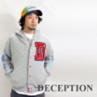 deception【ディセプション】スナップボタンパーカー【S】【M】【L】【送料無料】