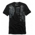 アメリカンイーグルメンズAE CITY BLOCK T (Black)