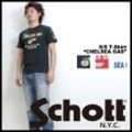 Schott【ショット】半袖プリントTシャツ”CHELSEA　GAS”