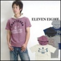 ELEVEN EIGHT【イレブンエイト】アラ杢裏起毛ハーフスリーブパーカー