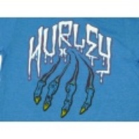 M★古着Tシャツ HURLEY つめ 青霜降