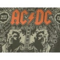 M★古着バンドTシャツ AC/DC 染込プリント 黒