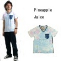 Pineapple Juice【パイナップルジュース】タイダイ「絞り染め」ポケットTシャツ【M】【L】【送料無料】