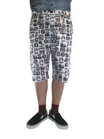 ShapeL/ Sign pants【WHITE×BLACK】:リフレクトトヨハシ[REFLECT TOYOHASHI]