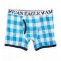 アメリカンイーグル メンズAE PLAID BOXER BRIEF (Cool Topaz)