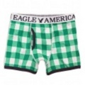 アメリカンイーグル メンズAE PLAID BOXER BRIEF (Green Tropic)