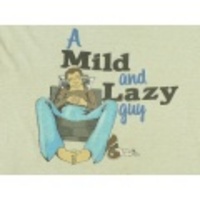 M★古着ビンテージTシャツ 80年代 LAZYGUY 薄グレー