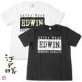 《49％ＯＦＦ》　ＥＤＷＩＮ　江戸勝　ＢＡＳＩＣ　中抜きペイント風ロゴプリントＴシャツ