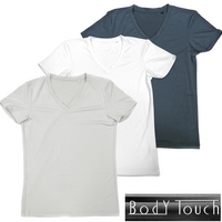 《63％ＯＦＦ》　ＢＯＤＹ　ＴＯＵＣＨ　メンズＶネック半袖Ｔシャツ