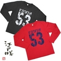 ＥＤＷＩＮ 　江戸勝　和柄プリントＴシャツ（ロゴ＆ナンバー）　【ネット限定】