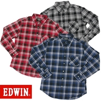 ＥＤＷＩＮ　チェック柄レギュラーシャツ　【ネット限定】