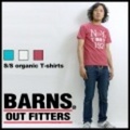 BARNS【バーンズ】オーガニック天竺プリントTシャツ”NEWY.TM”