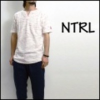 NTRL<br>マーブル柄キーネックS/STシャツ【50%OFF】【返品・交換不可】【送料・代引き手数料別】