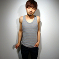 【50%OFF】Lame Border Tank:イエロールビー[YELLOWRUBY]