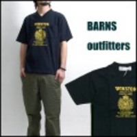 BARNS【バーンズ】VネックプリントＴシャツ【30%OFF】【返品交換不可/送料代引き手数料別】