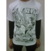 REBEL8／Mike Giant（マイク・ジャイアント）　MAN’S RUIN（マンズ・ルイン）　Tシャツ　WH