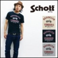 Schott【ショット】半袖サーマルTシャツ”BROOKLYN VINDERS”【送料無料】